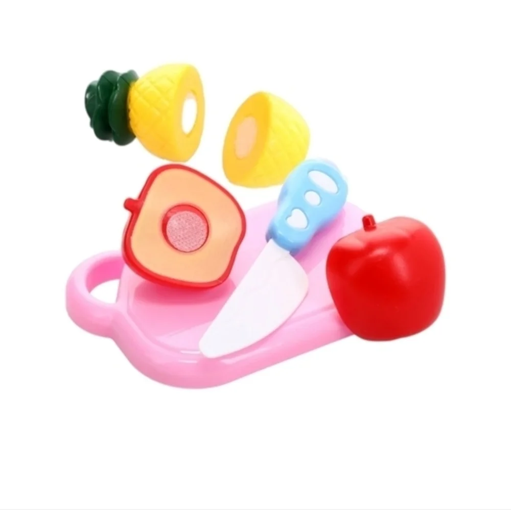 Kids Kitchen Playset Pretend Cutting Board Cooking Frying Pan Spatula Burgers‎